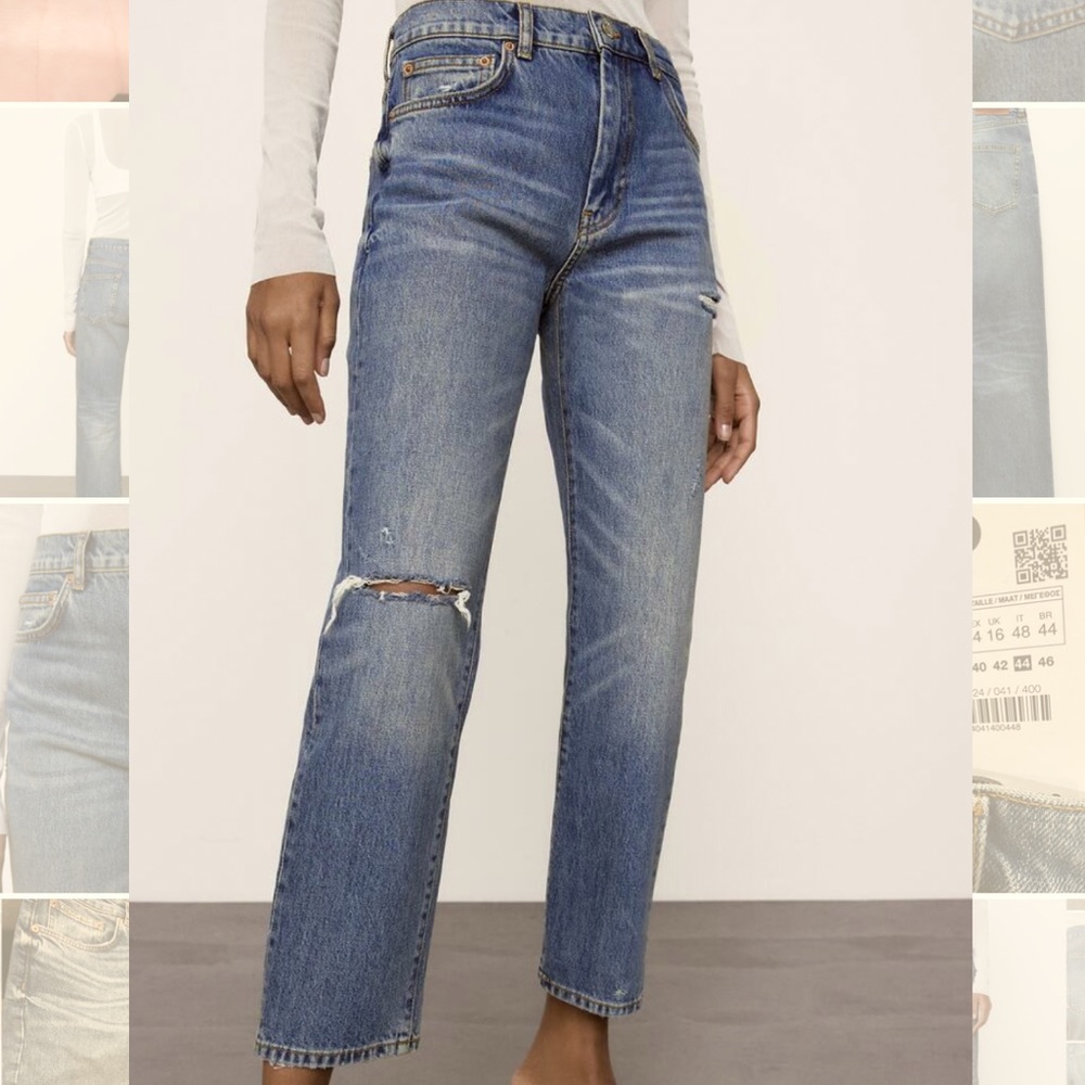 NWT Hugh Waisted Mum Jeans Zara - Picture 1 of 13